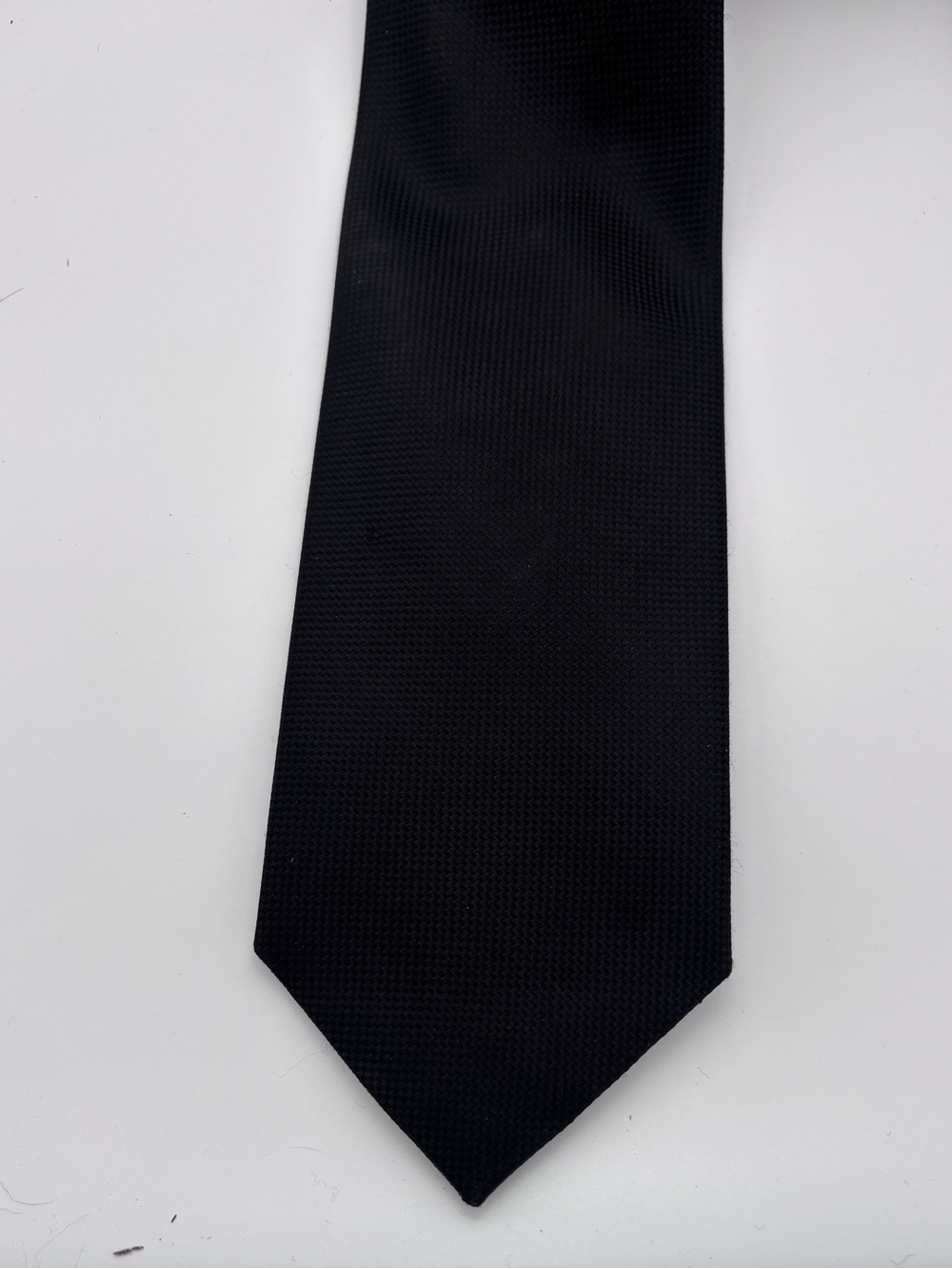 Perry Ellis Solid Black Men's Tie